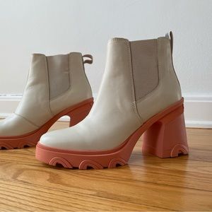 SOREL Brex Waterproof Platform Block Heel Chelsea Bootie